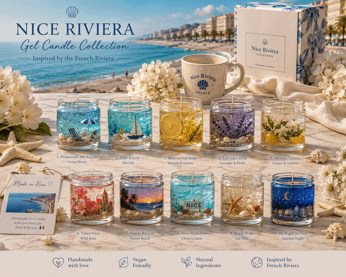 Bougies Gel Nice Riviera